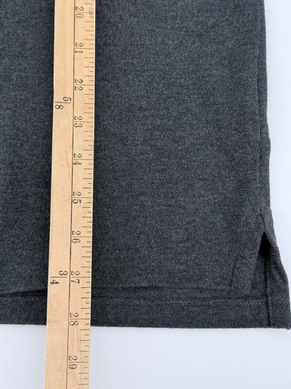 Polo Ralph Lauren Big Pony Polo Shirt Gray Custom Slim Fit Men's Medium